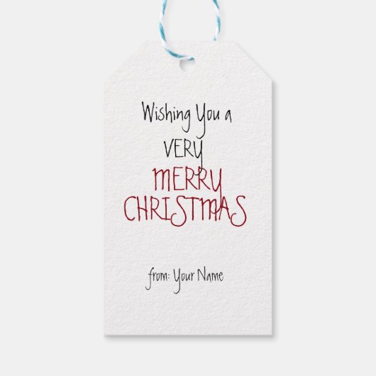 Label voor snoepjes, kerstcadeaus Label Cadeaulabel (Achterkant)