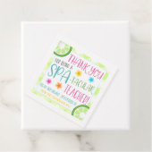 Label voor spa-cadeau voor leraar (In situ)