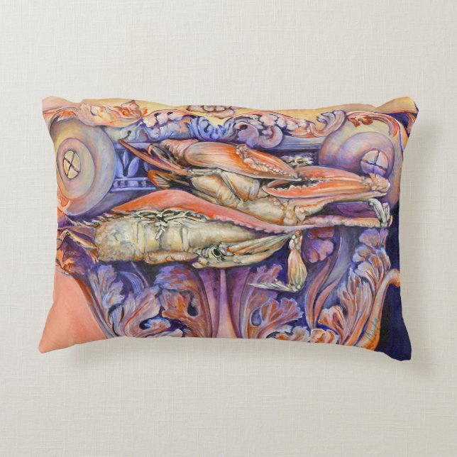 Label voor spinnen en krullen accent kussen (Achterkant)