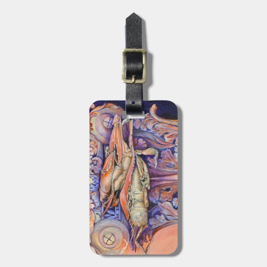 Label voor spinnen en krullen bagagelabel (Voorkant verticaal)