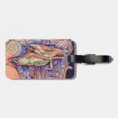 Label voor spinnen en krullen bagagelabel (Achterkant horizontaal)