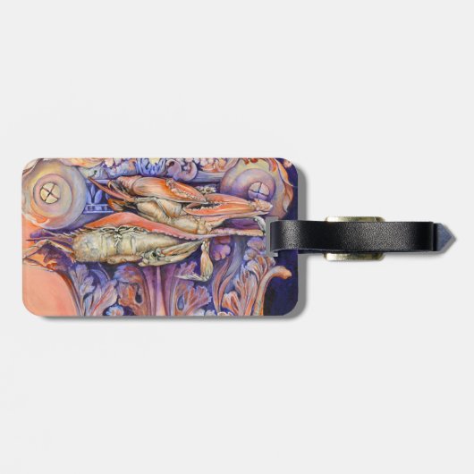 Label voor spinnen en krullen bagagelabel (Achterkant horizontaal)