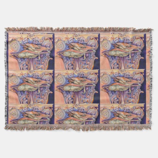 Label voor spinnen en krullen deken (Voorkant)