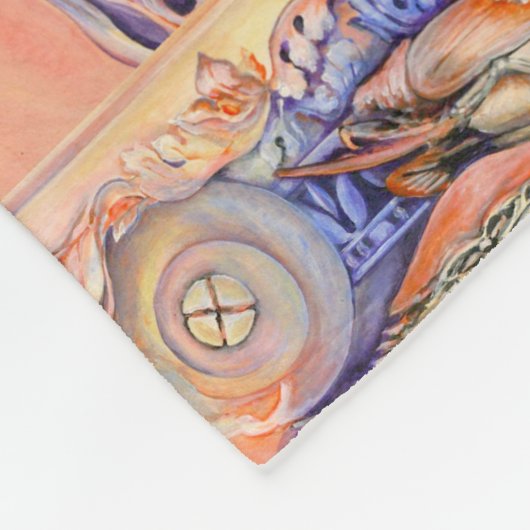 Label voor spinnen en krullen fleece deken (Hoek)