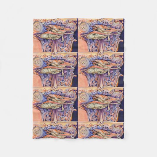 Label voor spinnen en krullen fleece deken (Voorkant)