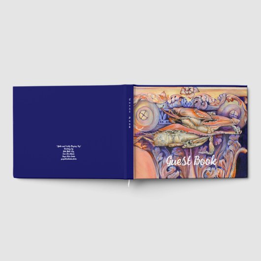 Label voor spinnen en krullen gastenboek (Volledig)