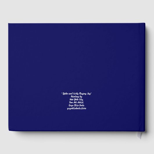 Label voor spinnen en krullen gastenboek (Achterkant)