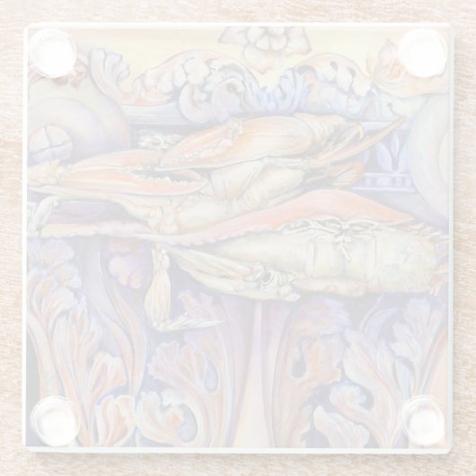 Label voor spinnen en krullen glazen onderzetter (Achterkant)