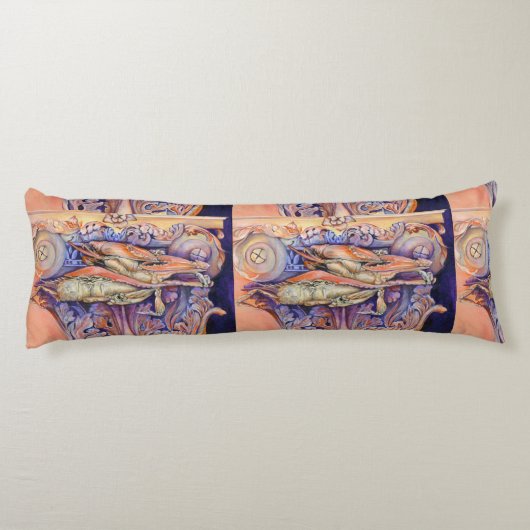 Label voor spinnen en krullen lichaamskussen (Achterkant)