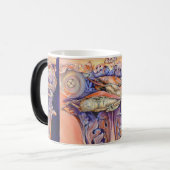 Label voor spinnen en krullen magische mok (Voorkant links)