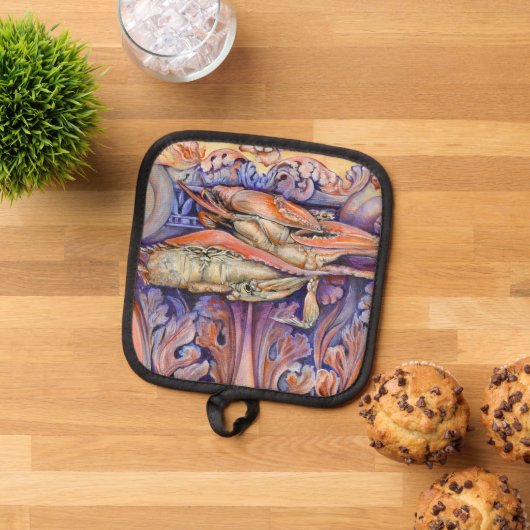 Label voor spinnen en krullen pannenlap (Top down)