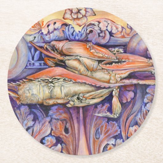 Label voor spinnen en krullen ronde kartonnen onderzetter (Voorkant)