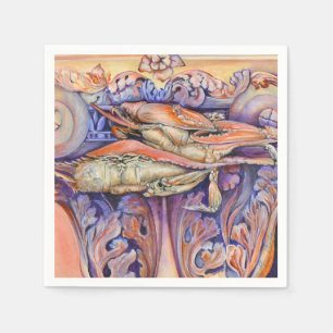 Label voor spinnen en krullen servetten