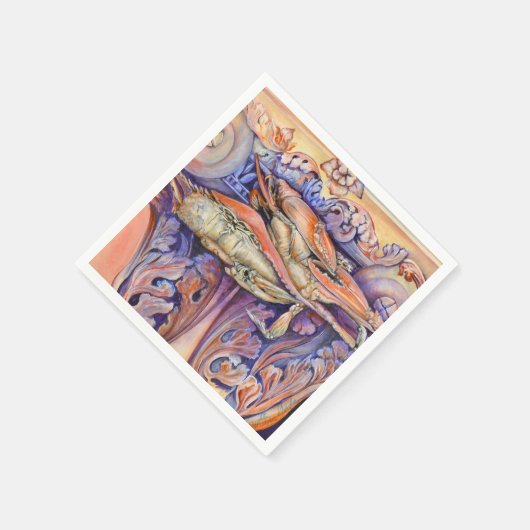 Label voor spinnen en krullen servetten (Hoek)