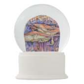 Label voor spinnen en krullen sneeuwbol (Voorkant)