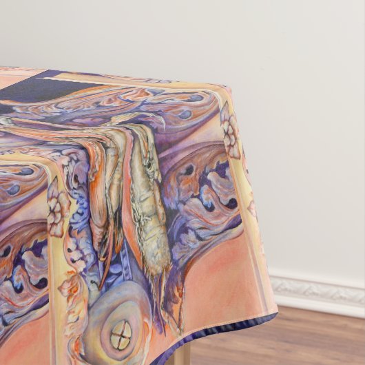 Label voor spinnen en krullen tafelkleed (Voorbeeld)