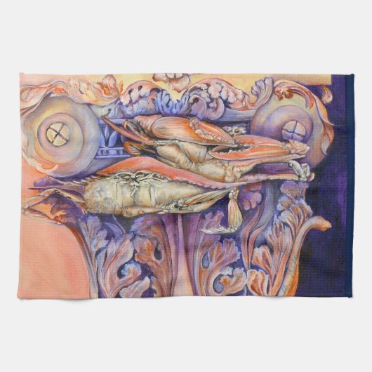 Label voor spinnen en krullen theedoek (Horizontaal)