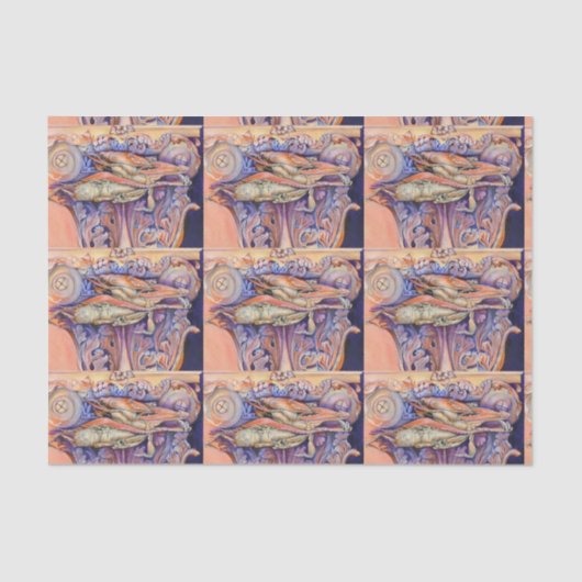 Label voor spinnen en krullen tissuepapier (Voorkant)