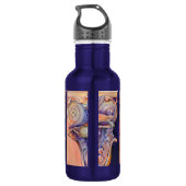 Label voor spinnen en krullen waterfles  (Achterkant)