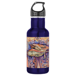 Label voor spinnen en krullen waterfles 