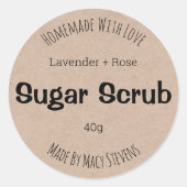  label voor suikerscrub (Voorkant)