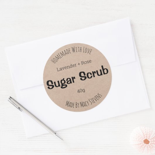  label voor suikerscrub (Envelop)