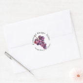 Label voor thuis inblikken Concord-druivensap (Envelop)