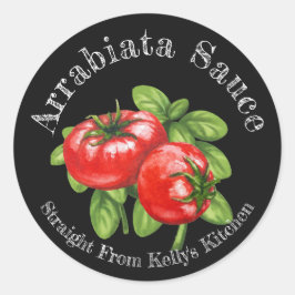 Label voor thuis-ingeblikte Arrabiata-pastasaus