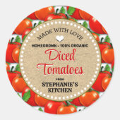 Label voor tomateninmaakpot (Voorkant)