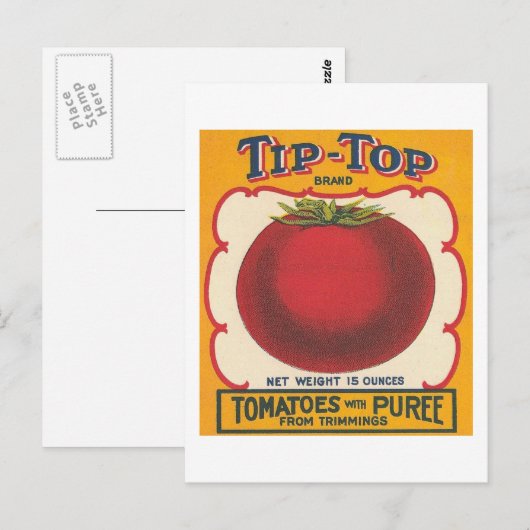 label voor toptomaten briefkaart (Voorkant / Achterkant)