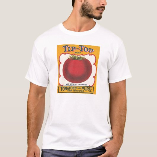 label voor toptomaten t-shirt (Voorkant)