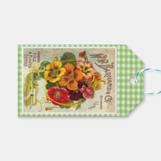 Label voor tuinzaaigoed Cadeaulabel (Voorkant (Horizontaal))