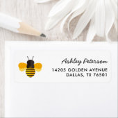 Label voor verjaardagsfeestje Kleine Honingbij (Insitu)