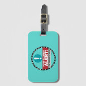 Label voor voedselallergie bagagelabel (Voorkant (verticaal))