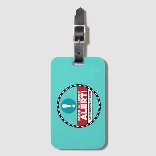 Label voor voedselallergie bagagelabel (Voorkant (verticaal))