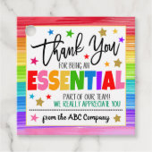 Label voor waardering van werknemers (Voorkant)