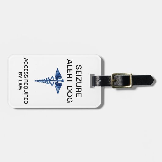 Label voor waarschuwing voor honden - toegang vere bagagelabel (Voorkant horizontaal)