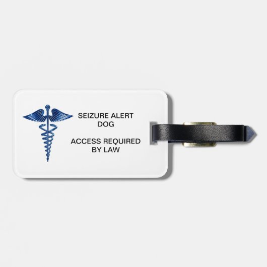 Label voor waarschuwing voor honden - toegang vere bagagelabel (Achterkant horizontaal)