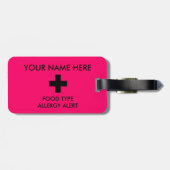 Label voor waarschuwingsbericht bagagelabel (Achterkant horizontaal)