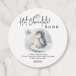 Label voor warme chocolade.