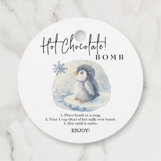 Label voor warme chocolade. (Achterkant)