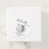 Label voor warme chocolade. (In situ)