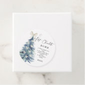 Label voor warme chocolade. (In situ)