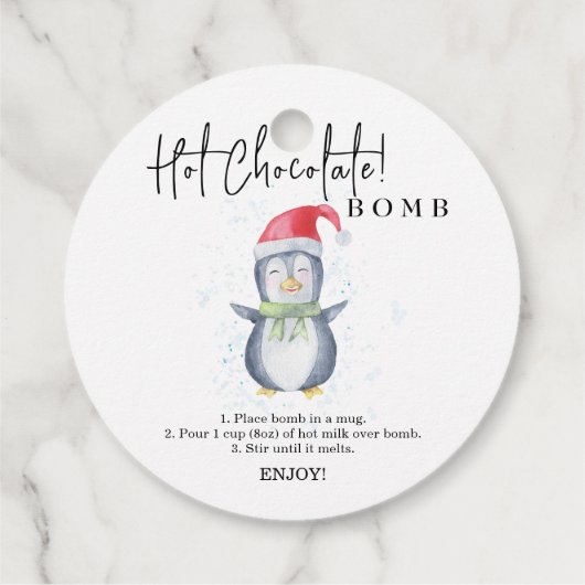 Label voor warme chocolade. (Achterkant)