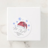 Label voor warme chocolade. (In situ)