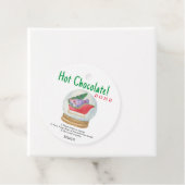 Label voor warme chocolade. (In situ)