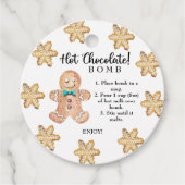 Label voor warme chocolade. (Voorkant)