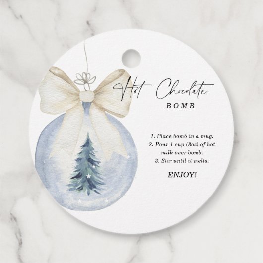 Label voor warme chocolade. (Achterkant)