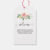 Label voor weddenschap | Welkom en bedankt Cadeaulabel (Achterkant)