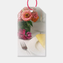 Label voor weddenschappen bij de zomerbloem cadeaulabel